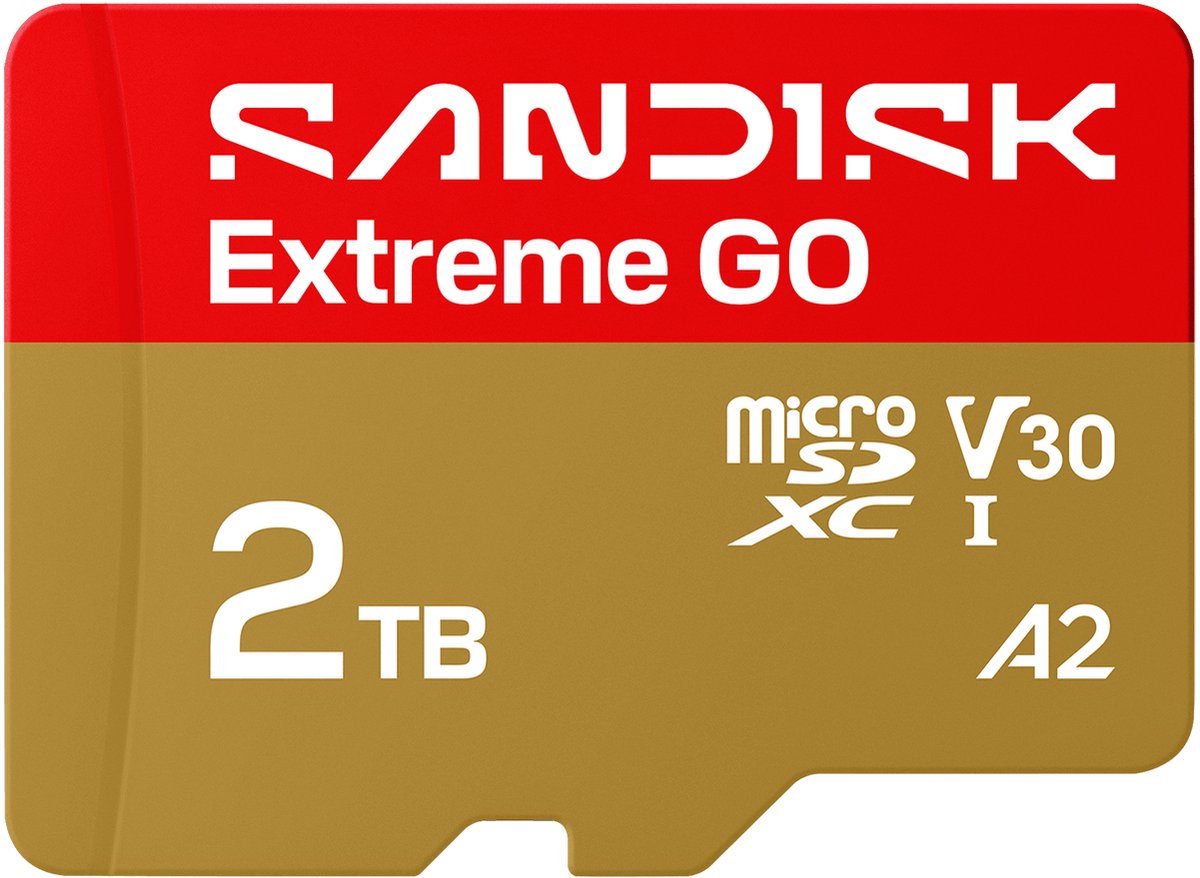 SanDisk Extreme GO 2 TB MicroSDXC UHS-I