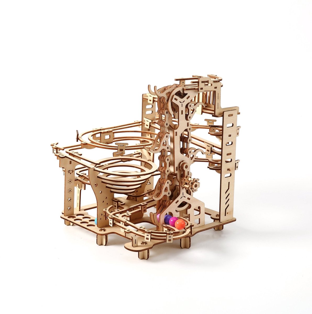 Kinkkerbaan Time en Space - 3D Puzzel met Handleiding - DIY - Miniatuur Modelbouw Hout Kinderen en Volwassenen - Houten bouwpakket - Assemblr