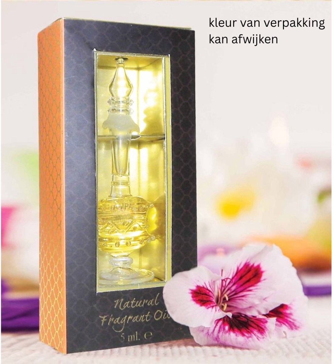 Song of India - Geurolie Parfum Wild Rose – in handgeblazen glazen flesje 5 ml- Song of India
