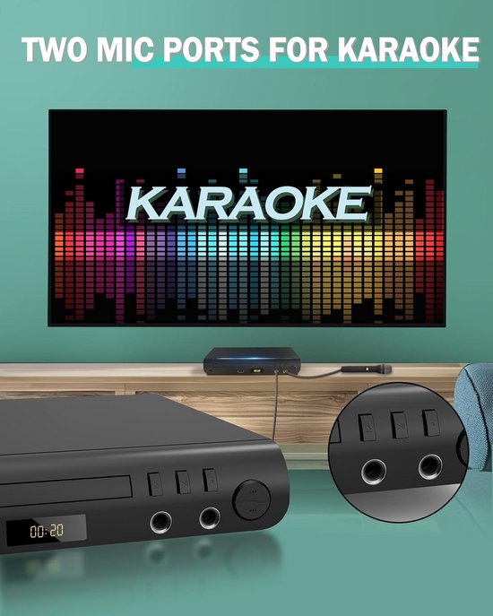 DVD Speler met HDMI - Blu Ray Spelers - Externe DVVD Speler - Zwart - Video — afbeelding 5