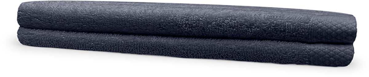 Eleganzzz Gastendoekjes - Set van 2 - Gastendoekje 30x50cm - 420 gr/m2 - 100% Katoen - dark grey