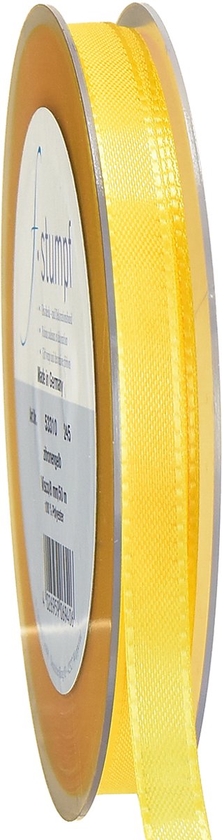 Cadeau- en decoratielint 10mm x 50m geel