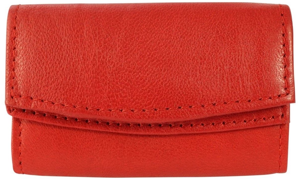 EXCELLANC Excellanc Unisex Portemonnee Nabila echt leer, liggend formaat, 5,2 cm x 8,7 cm