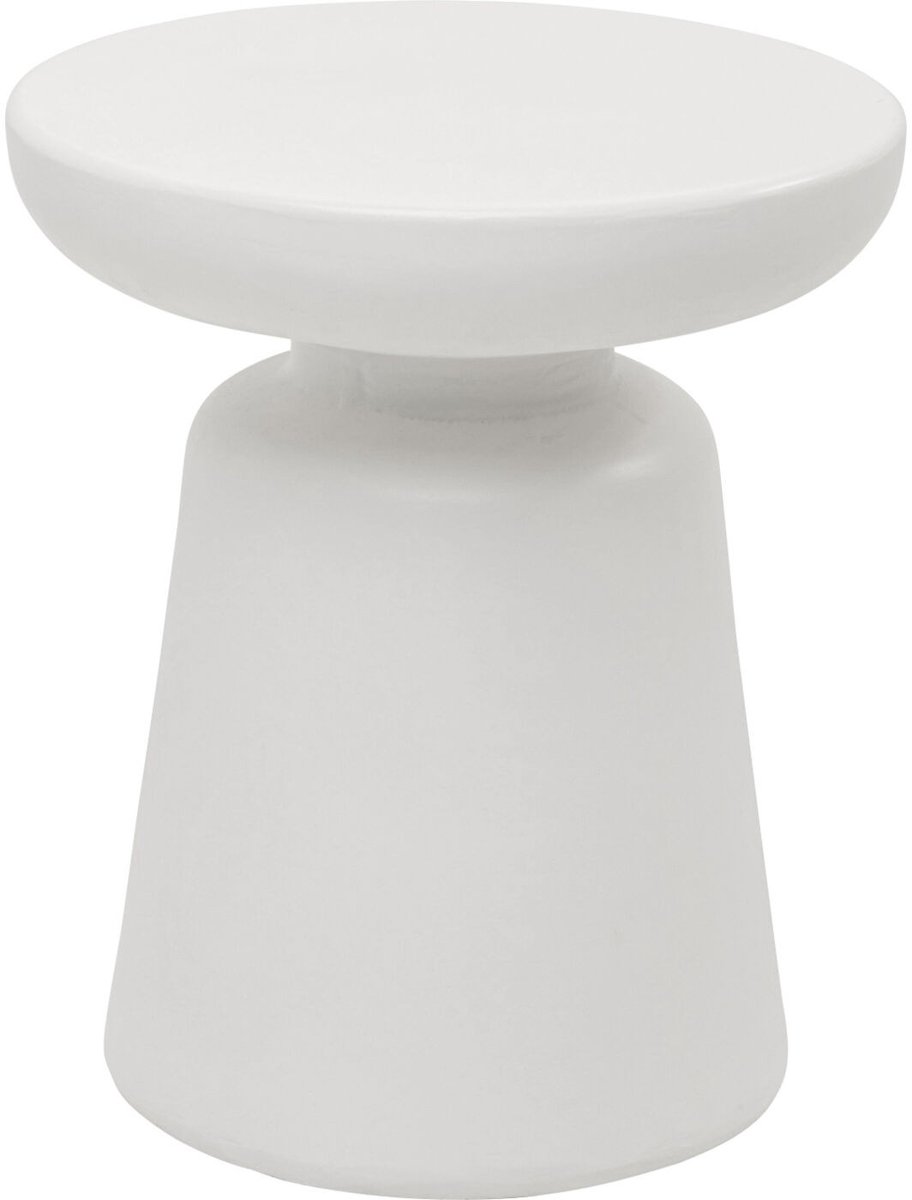 Bijzettafel Paco wit Ø41cm Kare Design