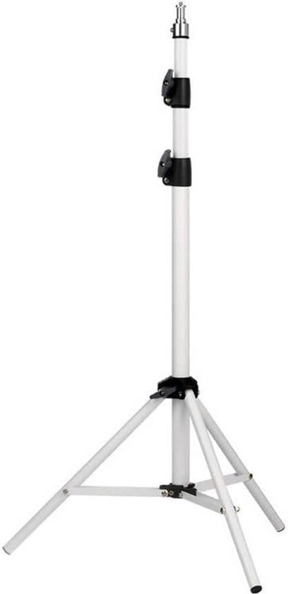 Projector statief universeel wit – verstelbare beamer standaard tot 1,7 m hoogte, 360° draaibaar, stevig en licht