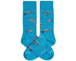 Jimmy Lion unisex sokken pura vida hawksbill turtle blauw (Costa Rica)