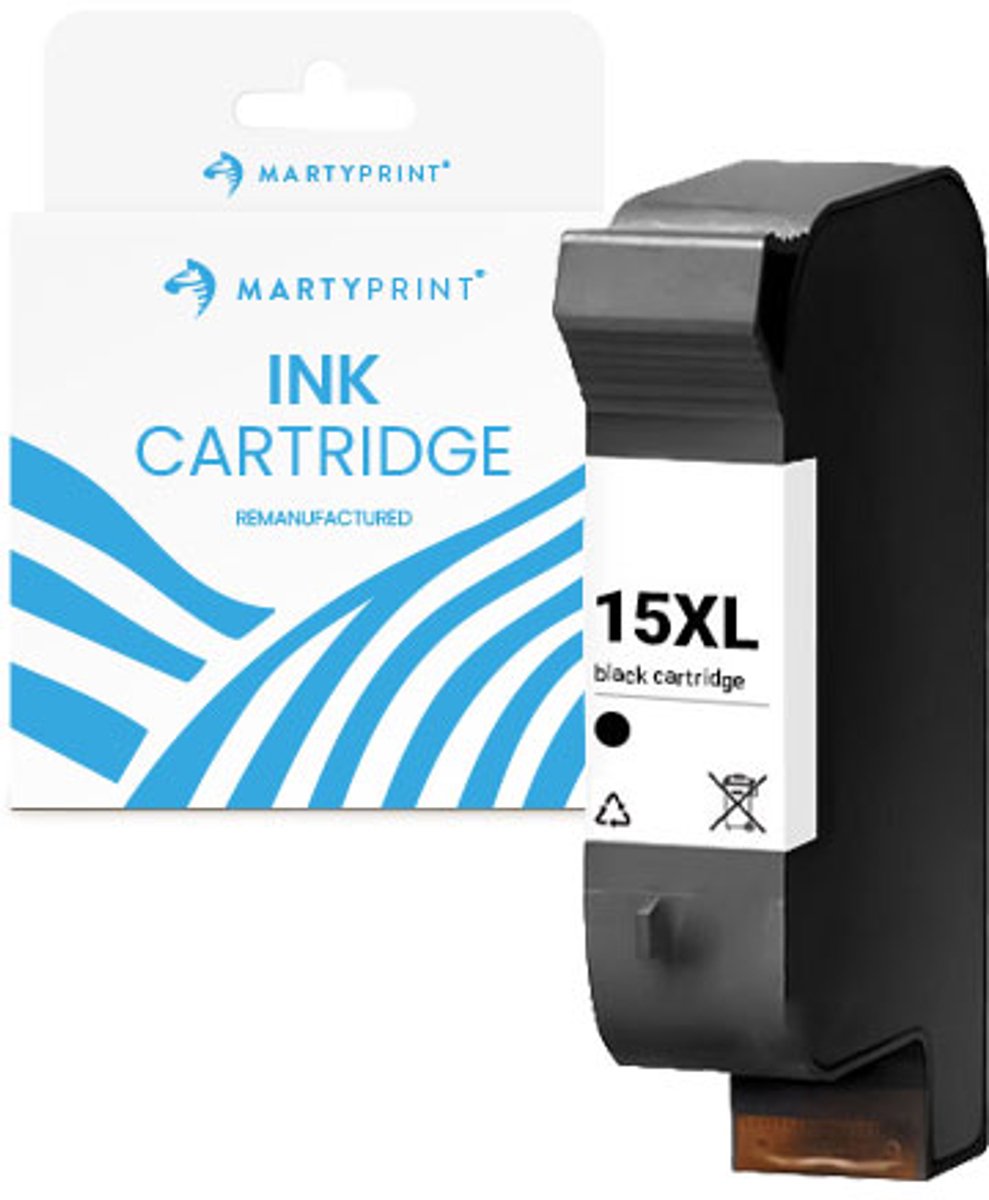MartyPrint geschikt voor HP 15XL (C6615DE) inktcartridge zwart