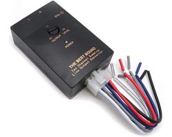 Allecto - Auto RCA Audio Converter - 2 Kanaals Line Output - Verstelbare Subwoofer Niveaus - Geschikt voor Auto Versterker - Zwart
