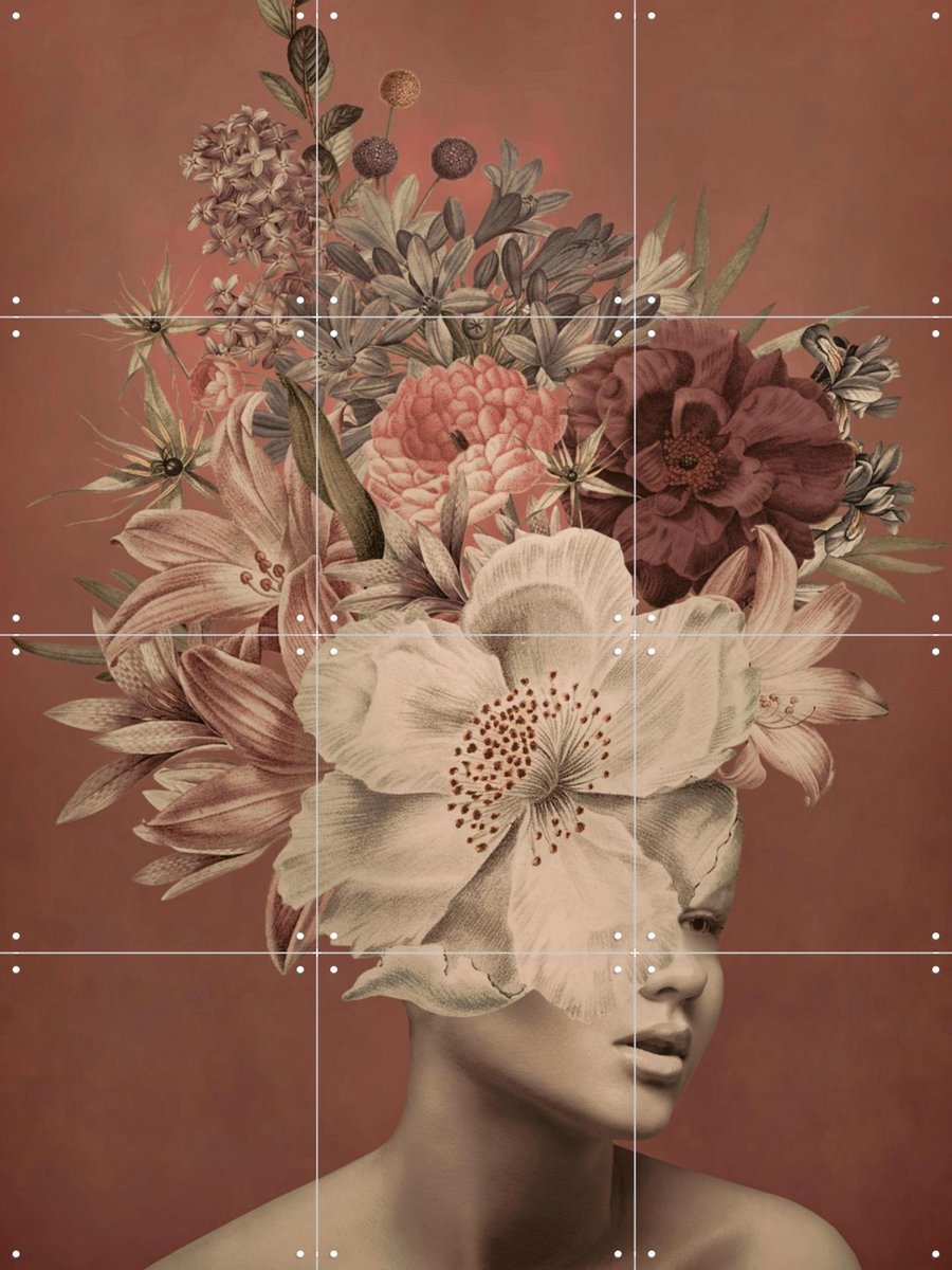 IXXI From the Garden, Marja van den Hurk - 60 x 80 cm - Gratis ophangtool - Grote wanddecoratie en posters - Grafisch Ontwerp, Illustraties
