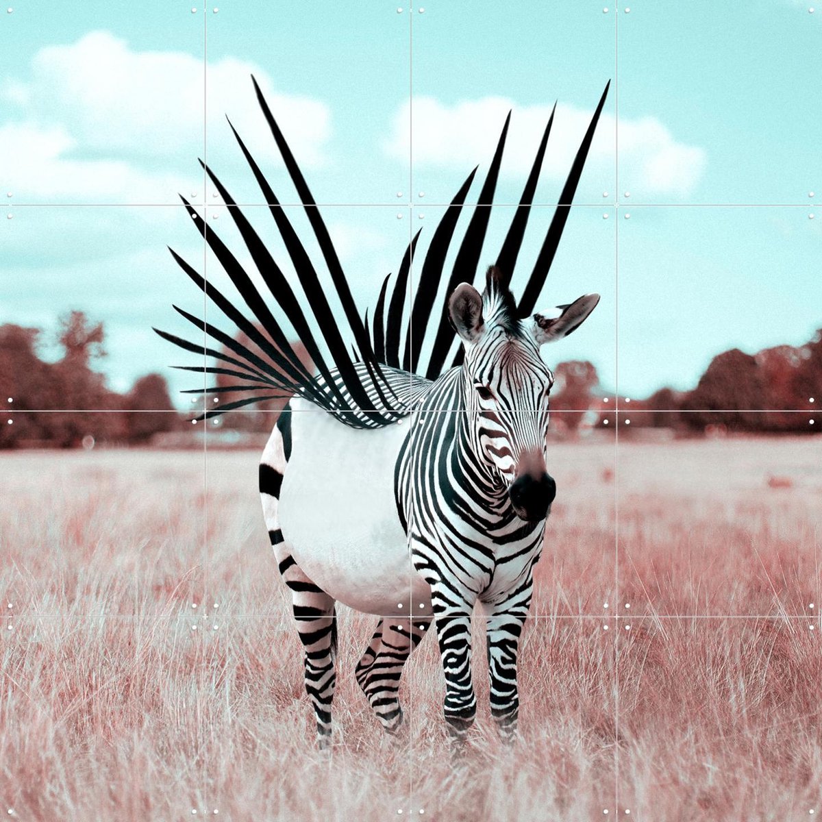 IXXI Liberty, Julien Tabet - 80 x 80 cm - Gratis ophangtool - Grote wanddecoratie en posters - Digitale Kunst, Fotografie, Speels, Surrealisme