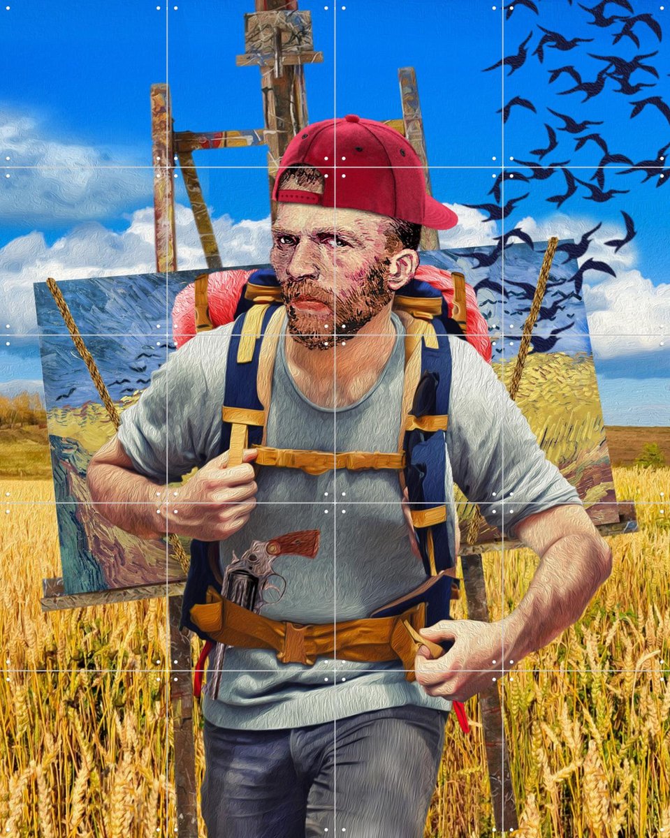 IXXI Going Home to Eternity, Alejandro B. Canoy & Van Gogh 21st Century - 80 x 100 cm - Gratis ophangtool - Grote wanddecoratie en posters -