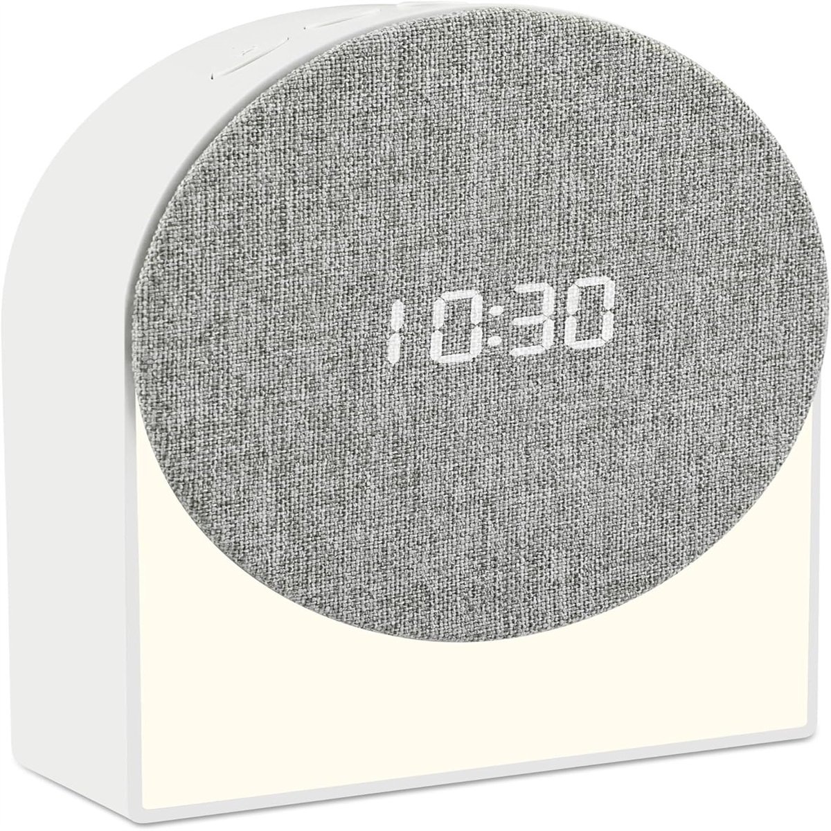 Ynkkvre -Digitale wekker, 1200mAh Bluetooth-luidspreker met nachtlampje, 3 lichtstanden, timer van 30/60/90 minuten, 6 slaapgeluiden en Type-C-oplaadpoort