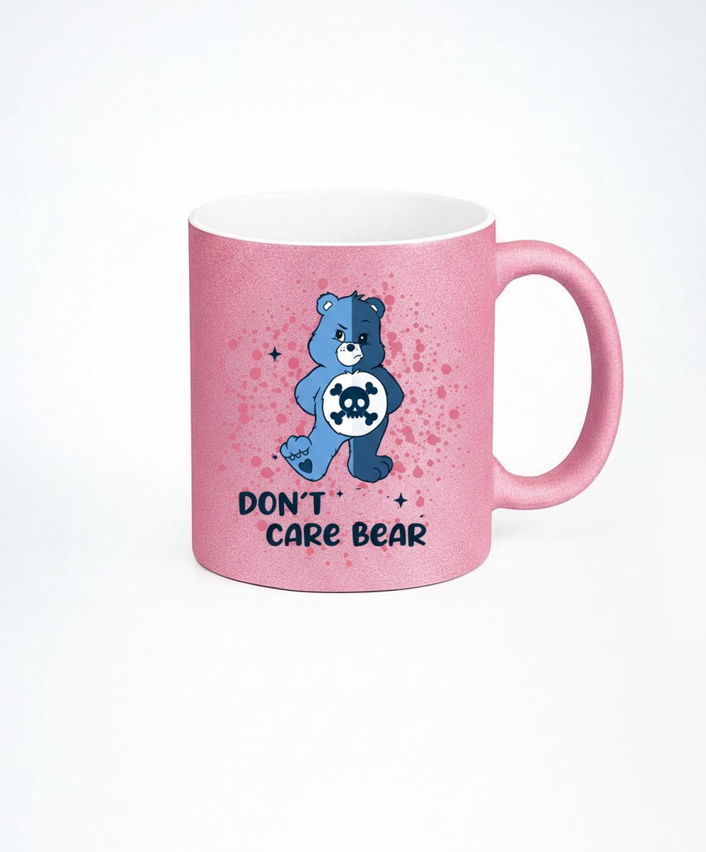 Don't Care Bear Mok - Grappige Koffiemok met eigenzinnige print