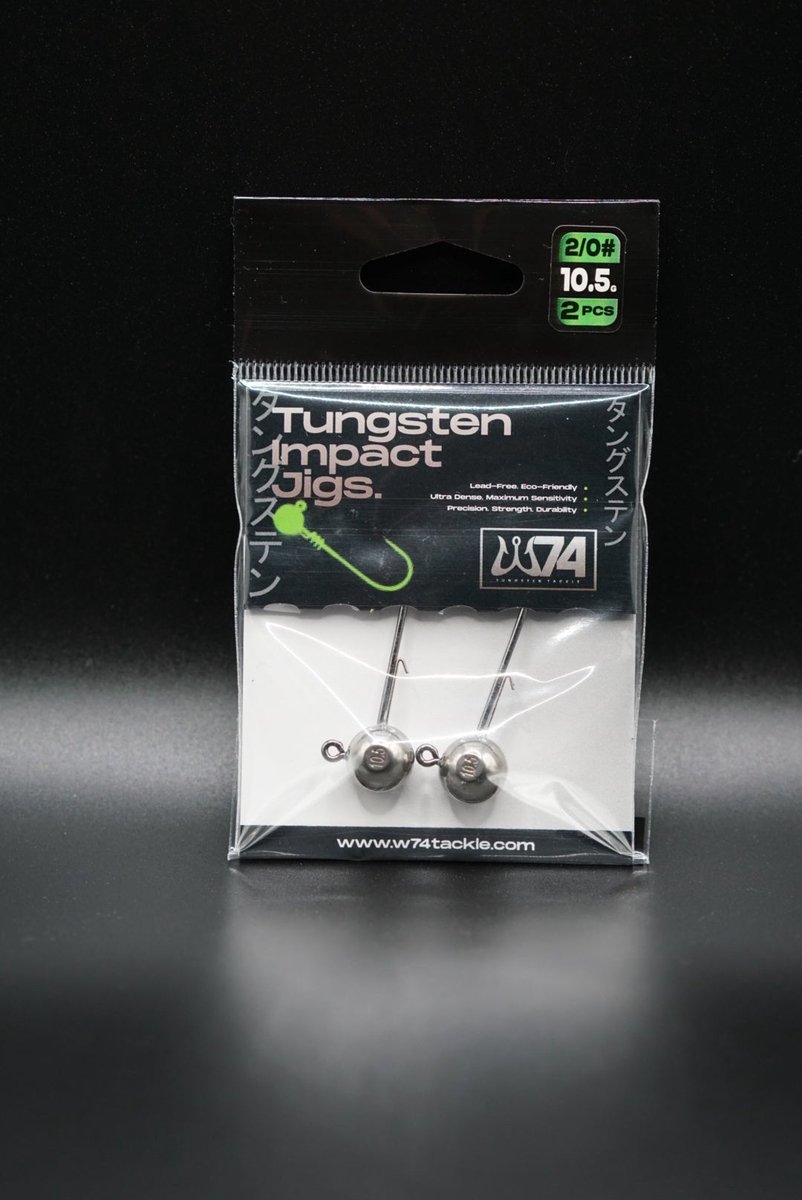 W74 Tungsten Tackle Tungsten Impact Jigs (2 Pcs) 7g / #3/0