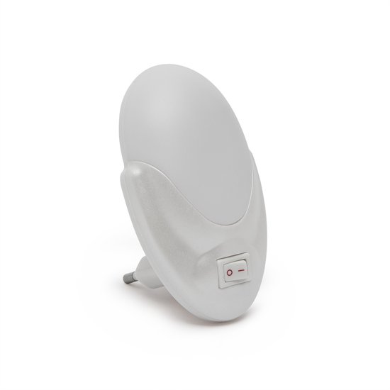 Phenom Stopcontact Stekker LED Nachtlamp Met Schakelaar - Energiezuinige Nachtverlichting - Koud Wit LED Licht - Compact Ontwerp - Langere Levensduur - Voor Slaapkamer, Gang Of Woonkamer - 230V [20252] van Merkloos — afbeelding 3