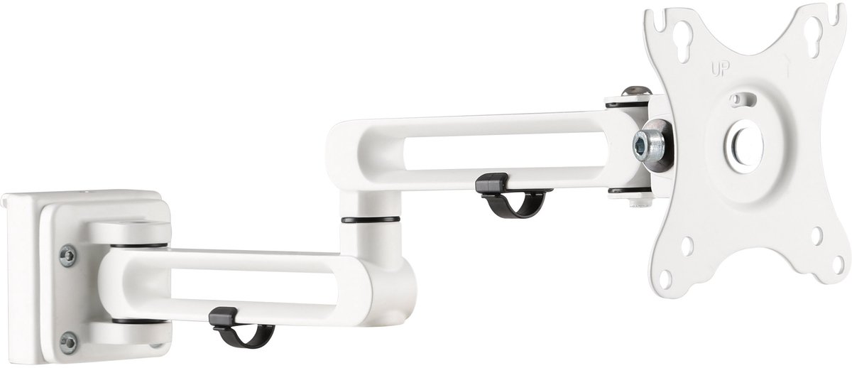 InLine® Slatwall monitor bracket long, white