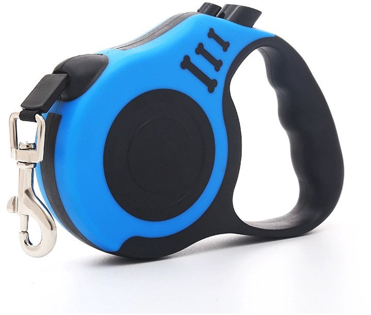 Oneay Intrekbare hondenriem 5 meter – Automatische telescopische lijn met antisliphandvat, geschikt voor kleine en middelgrote honden tot 15 kg – Blauw