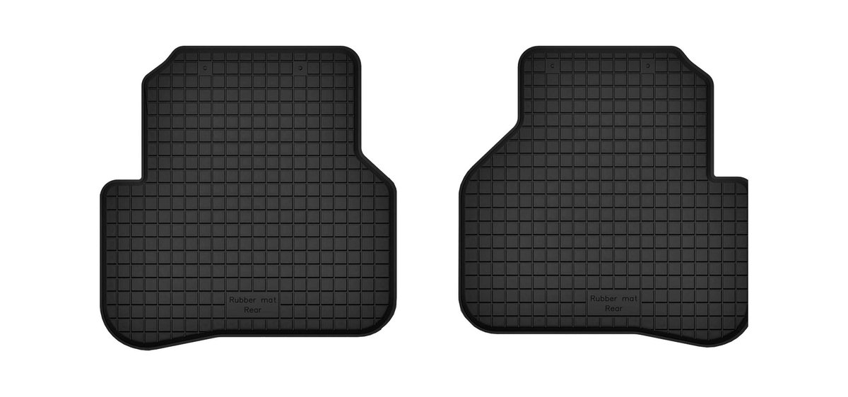 Wielganizator - Achterste Rubber Automatten - Volkswagen Phaeton Long - Antislip - 1,5 cm Rand
