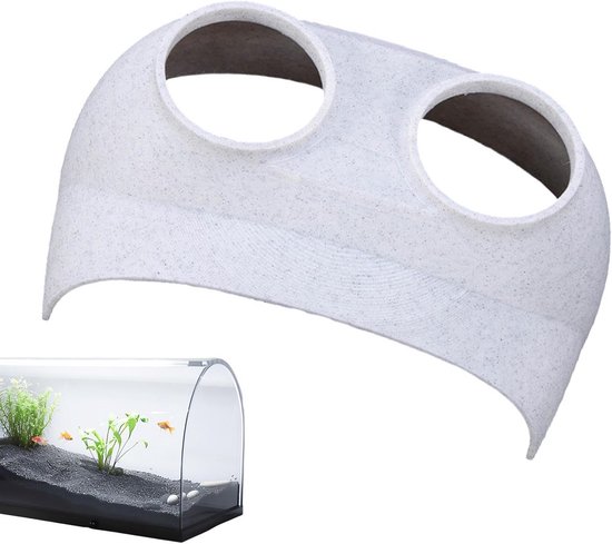 Aquarium Grot – Ondergrondse Tunnel Met Meerdere Kamers, 3D-geprint, Voor Meerval, Garnalen, Axolotl, Schuilplaats Voor Zoetwatervissen 4 miniatura