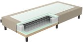 Mörgenn Ideal Boxspring - Losse Box - Luxe Bonellvering - Hotelkwaliteit - Taupe - 80x200 cm - 20cm hoog