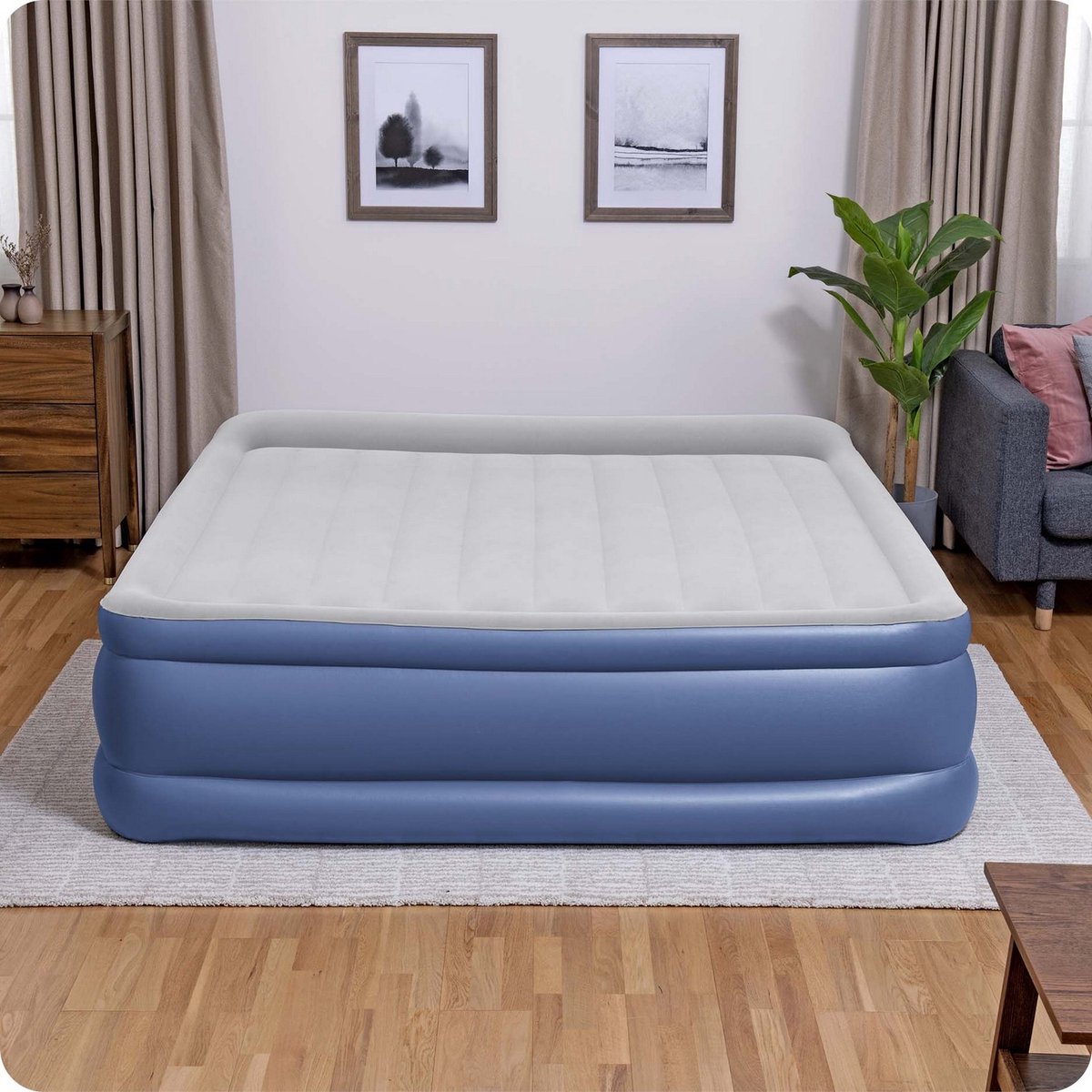 Bestway 67692 Tritech Luchtbed - Kingsize 2-Persoons - 203 x 193 x 56 cm - Ingebouwde Elektrische Pomp