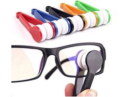 5x Microvezel Brillenreiniger Clips voor Zonnebril en Optische Lenzen