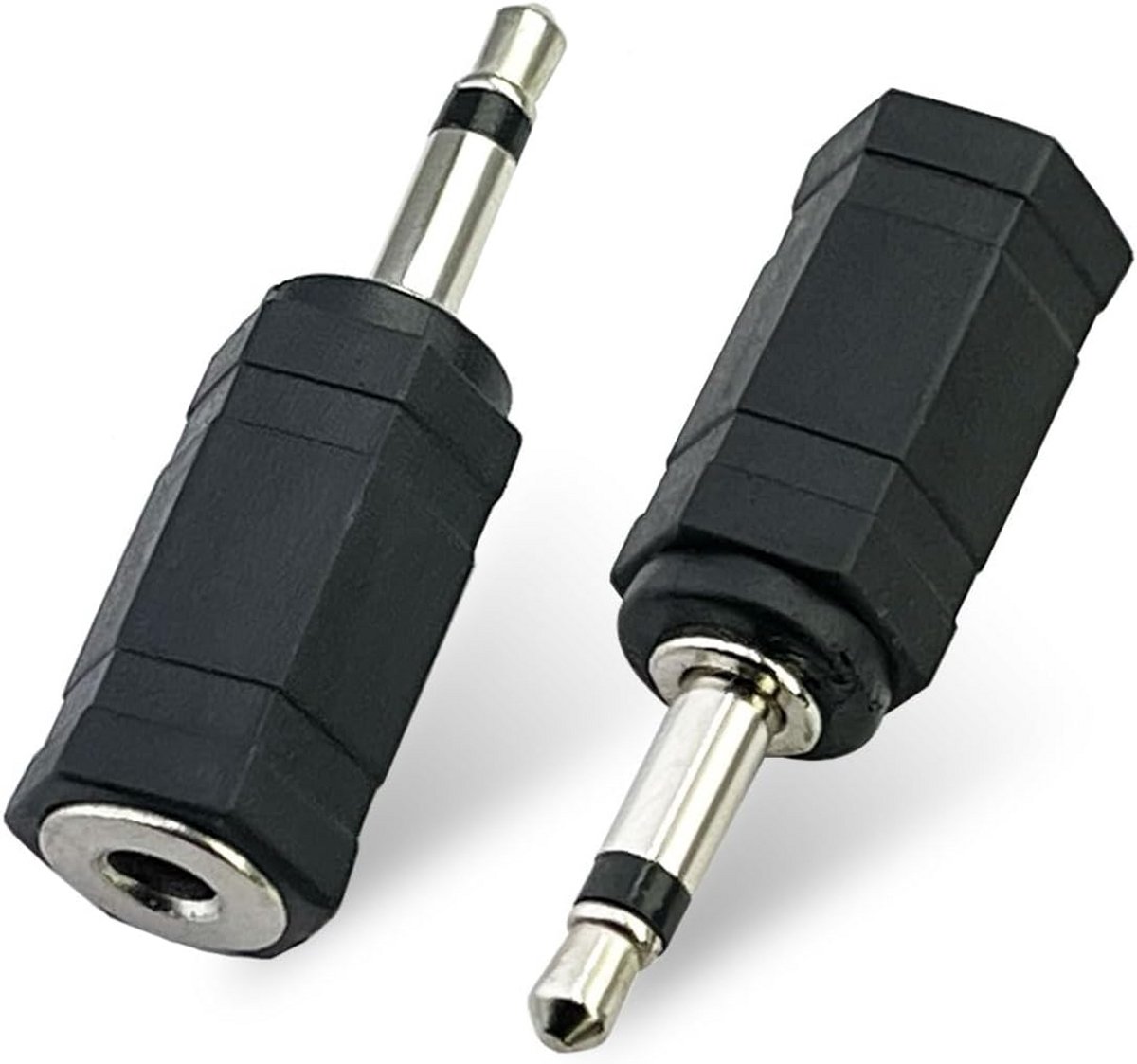 2-Pack: 3.5mm naar 2.5mm Audio Jack Adapter Stereo Verloopstekker