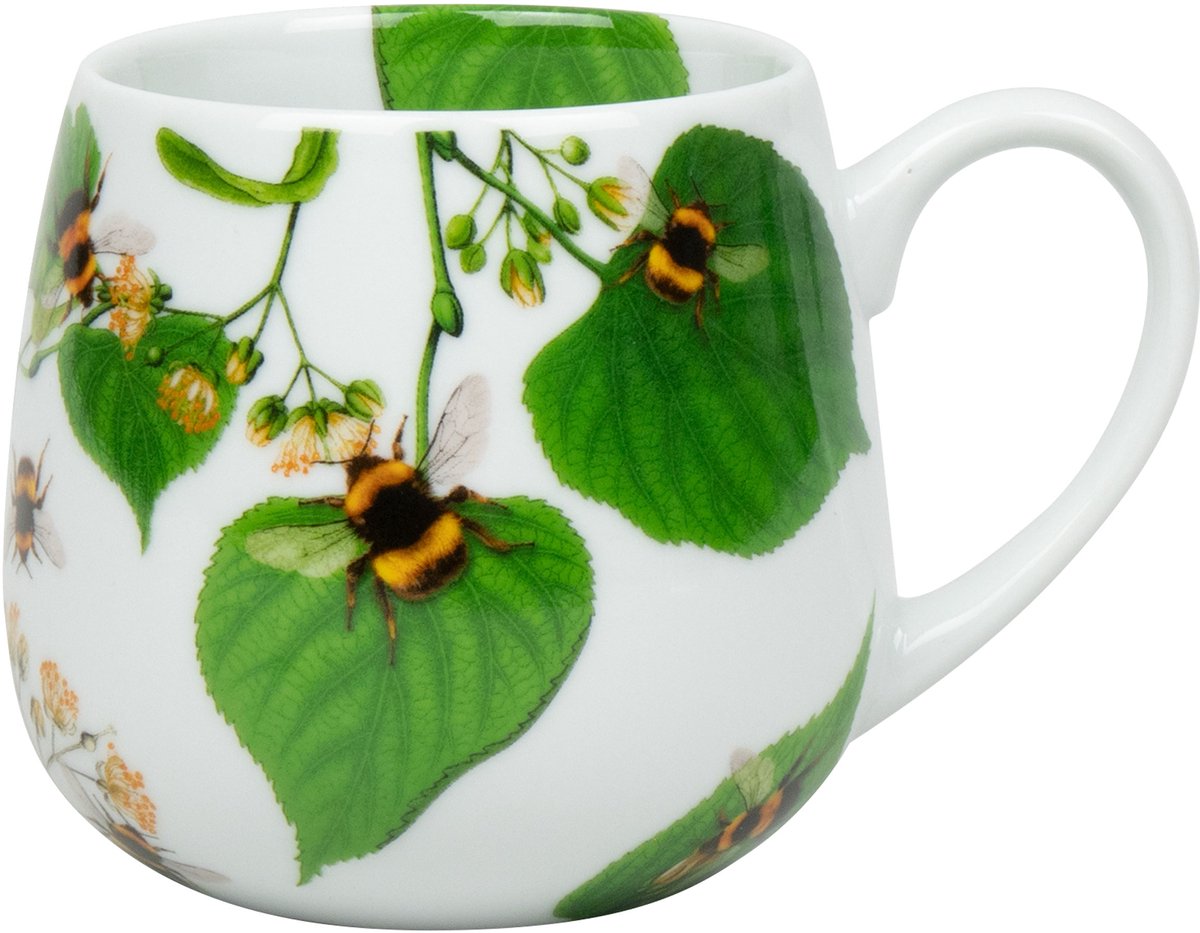 Könitz knuffelbeker Hommels op blad, mok, porselein, kleurrijk, 400 ml, 11 1 143 2768