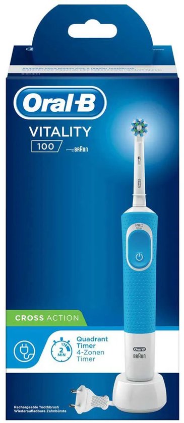 Oral-B Vitality 100 CrossAction - Blauw - Elektrische Tandenborstel