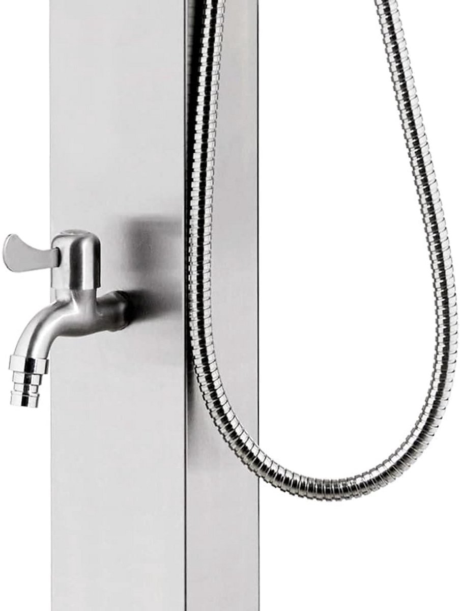 Exclusieve Buitendouche 220 cm Roestvrij Staal met Handdouche en Voetkraan