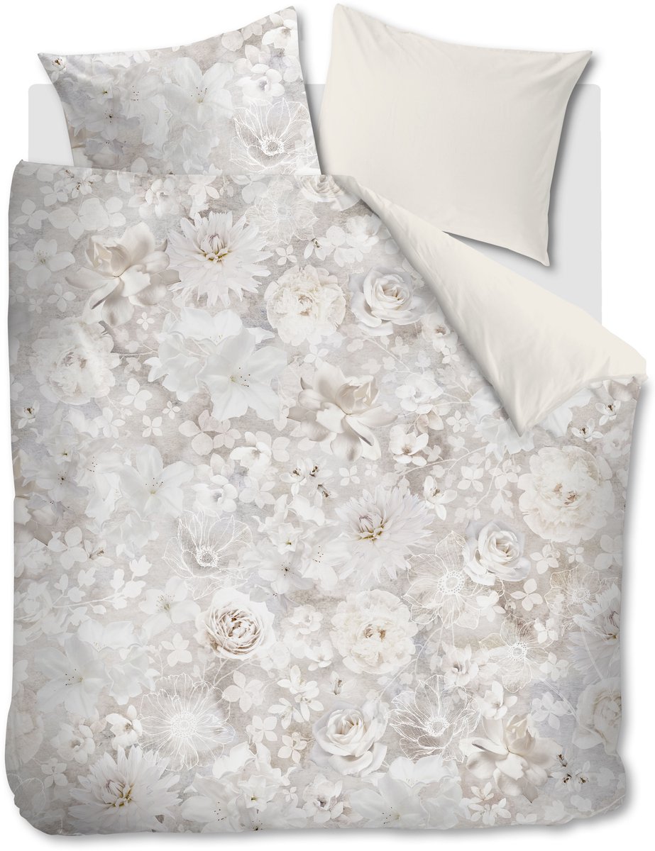 Rivièra Maison Bella dekbedovertrek - Tweepersoons - 200 x 200/220 cm - Naturel