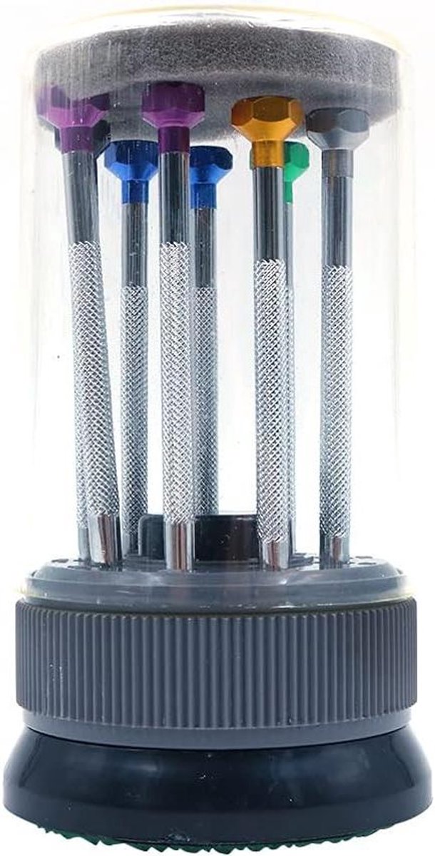 Allecto- Precisie Horloge Reparatie Set - Gereedschap Voor Horlogemakers - 9-Delig - Platte Blade Schroevendraaier - Thuis Reparatie - Horloge Gereedschap Set - Geschikt voor Horloges - Zwartête .