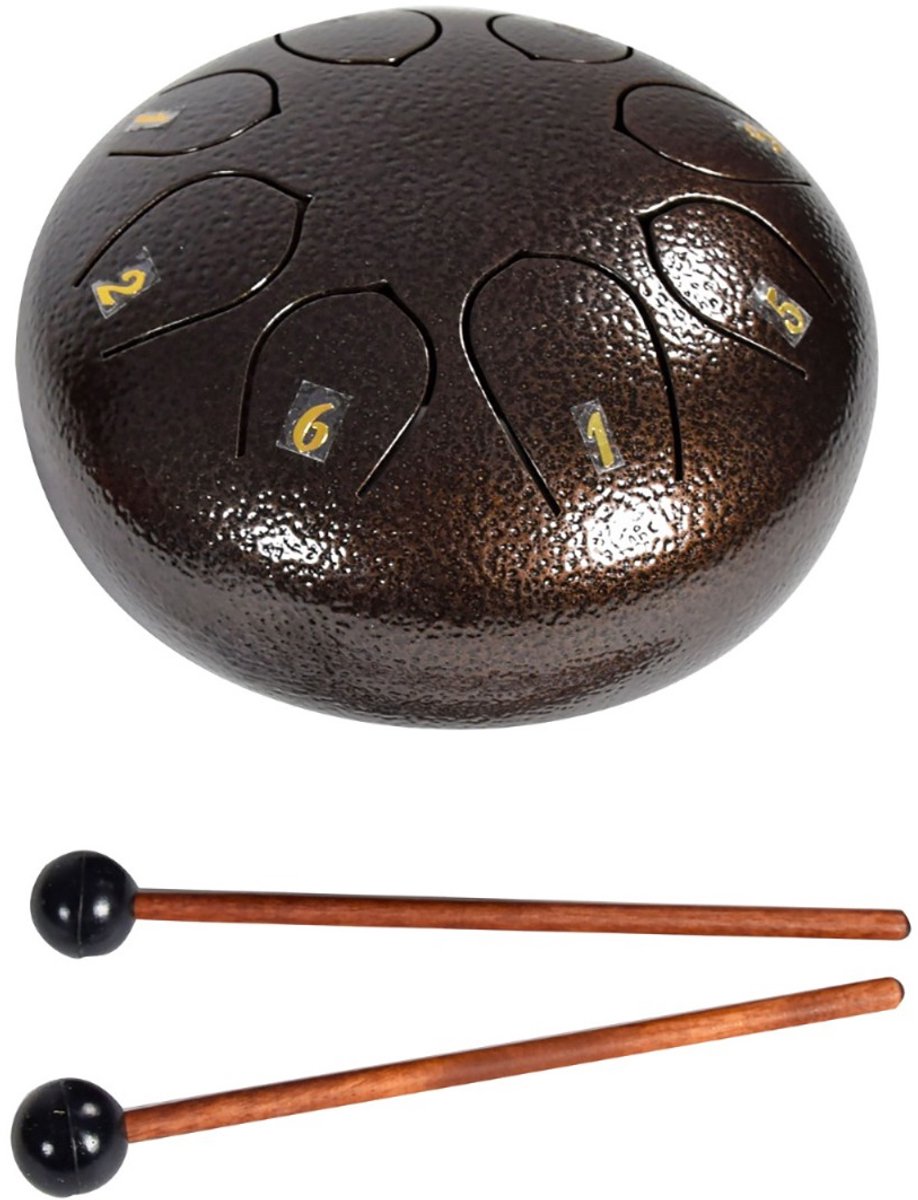 Chord TD6-BZ Bronzen Stalen Tongue Drums 6 inch 8-toetsen