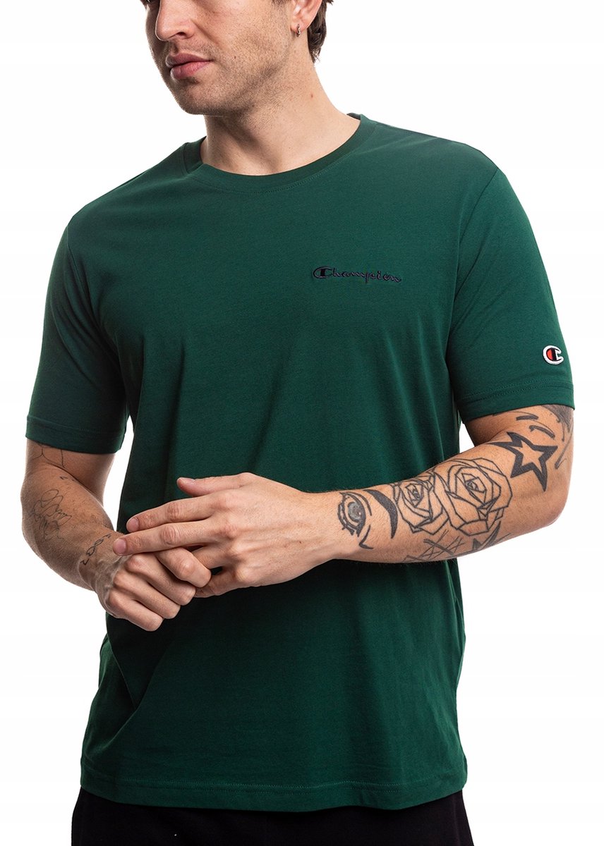 Champion Sportshirt Heren - Groen - Katoen