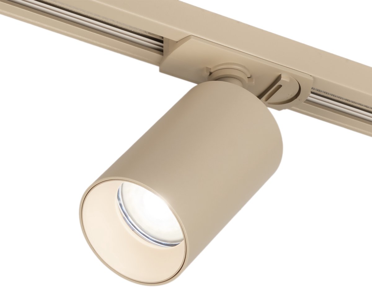Lumidora Railspot 75708 - AREZZA - GU10 - Beige - Metaal - ⌀ 6 cm