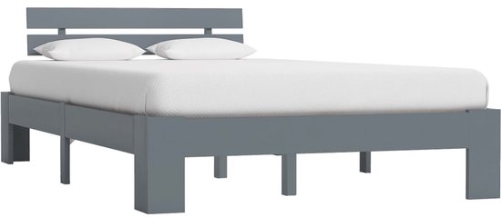 The Living Store Cadre de lit Bois de pin Massief - 213 x 145 x 66 cm - Convient pour matelas 140 x 200 cm