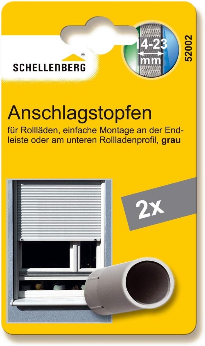Rolluik Stops - Stopdoppen - Rolluik Reparatie - Voorkomt Intrekken - 20 mm Diameter - Grijs