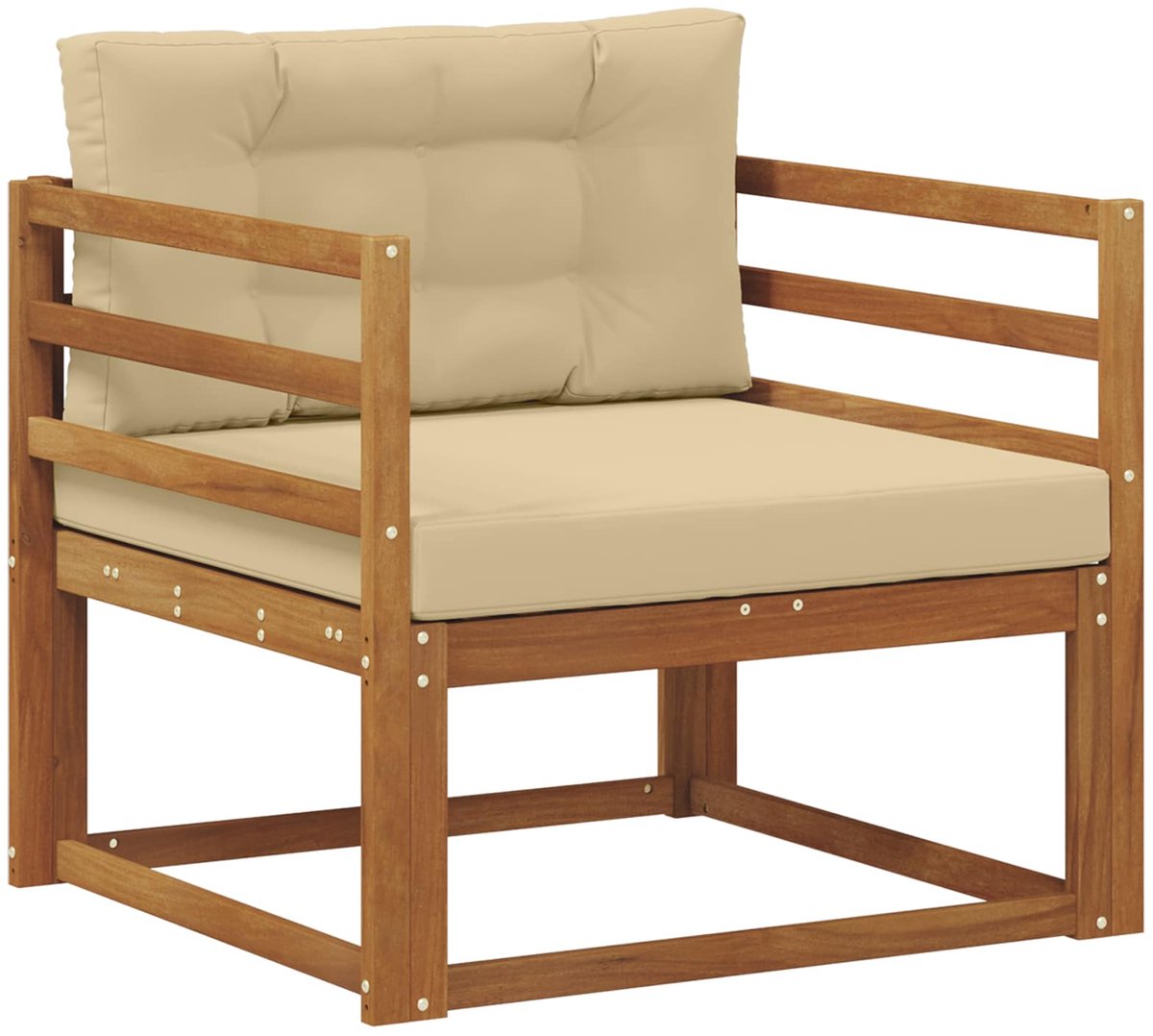 vidaXL - Buiten - Midden - Sofa - Naturel