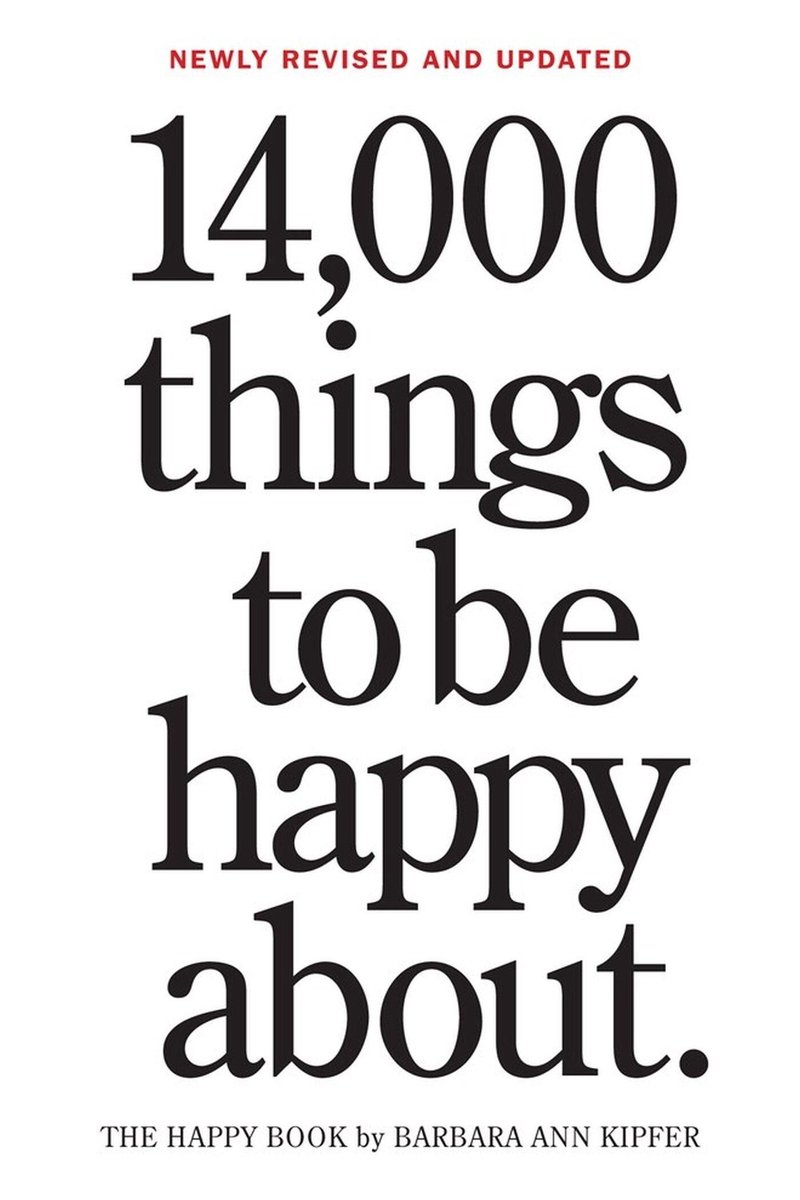 Omslag van 14000 Things To Be Happy About
