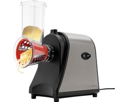 Elektrische Keukenmachine - Groentesnijder Rasp - Snel Groenten Snijden - Krachtige 1000W Motor - 5 Kegels Inbegrepen - Zilver Zwart