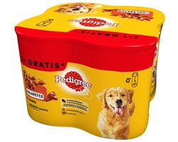 Pedigree - Mix Smaken - 2x Rundvlees - 2x Kip - 4x400g