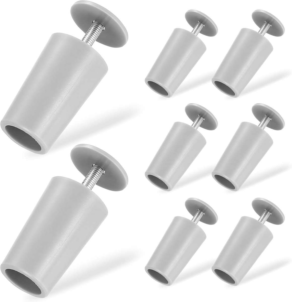 Rolluik Stops - Lamellen Blokkers - Rolluik Reparatie - Duurzaam Kunststof - 44mm Diameter - Grijs