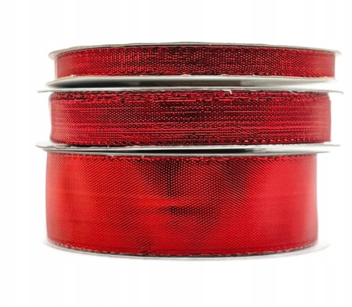 zOkienkiem - Metalen Lint - 12mm - 22m - Rood - Decoratie