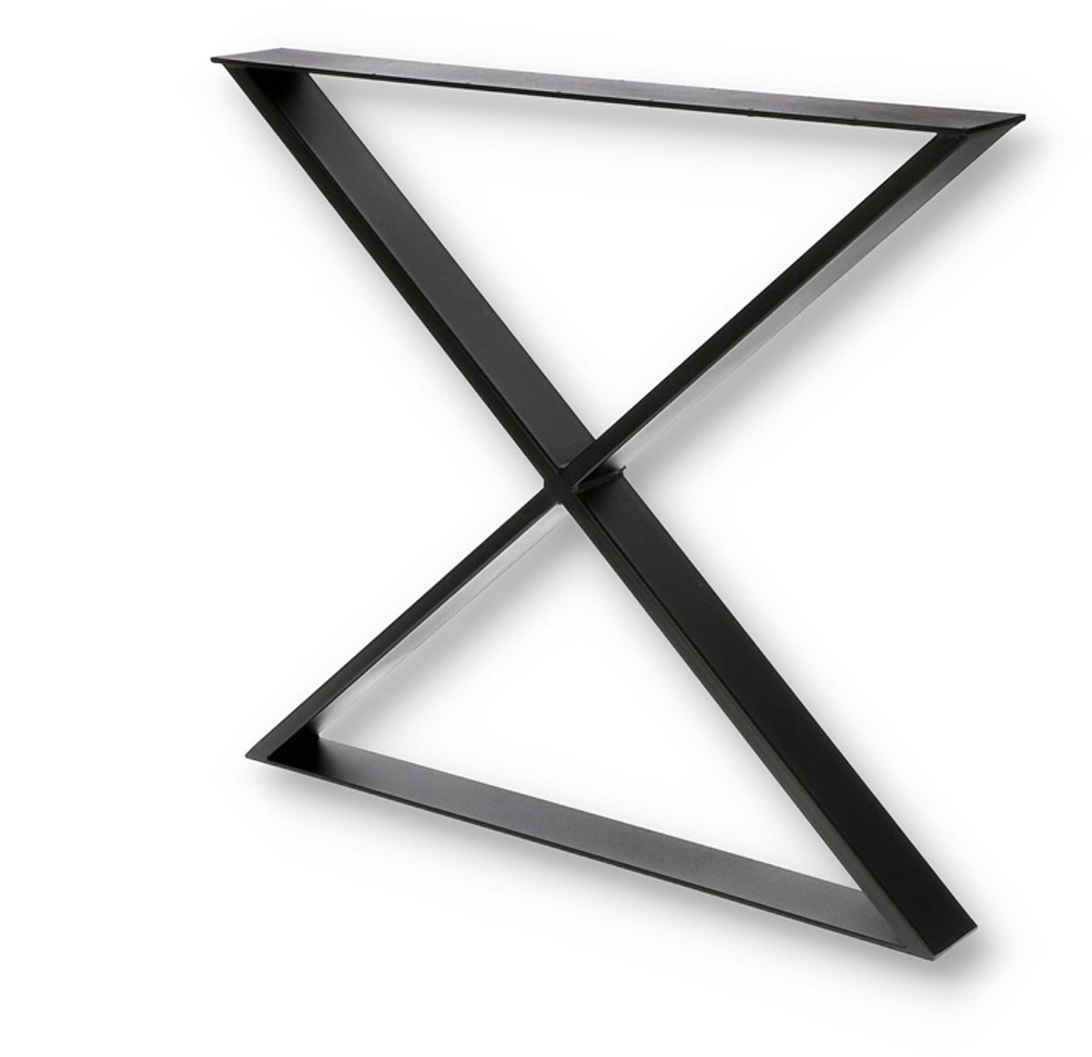 SEART GROUP Typu X - Metalen Tafelonderstel - 80x71 cm - Zwart - Stevig - Loftstijl