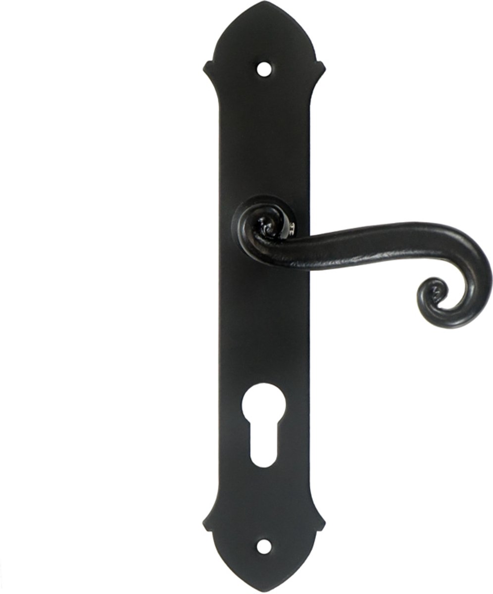 Seart Group Malta - Deurkruk - Zwart - Met Schild - 72mm