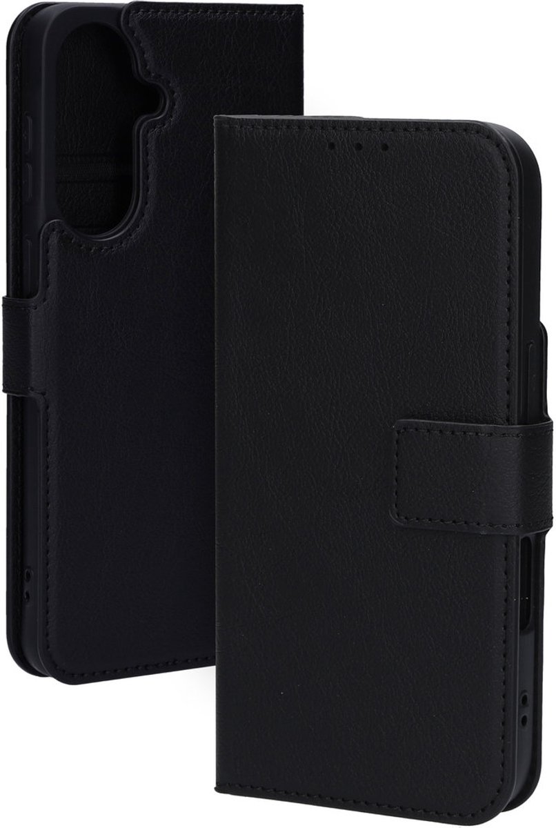 Mobiparts hoesje geschikt voor Samsung Galaxy A57 - Wallet/Boekhoesje - Eco Leer - Magneet Sluiting - Opberg vakken - Zwart