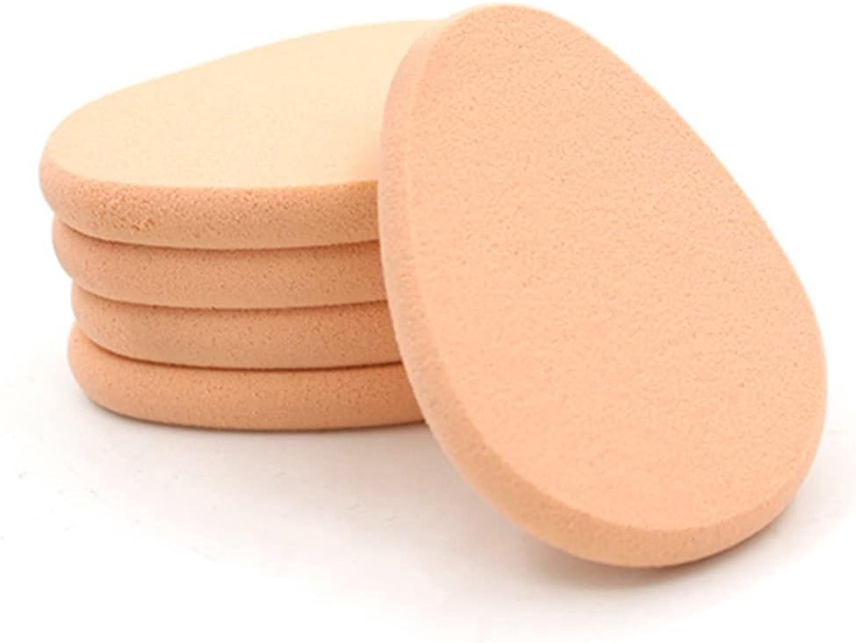 Make-up Sponsjes - Blender Sponsjes - Vlekkeloos Opbrengen - Zachte Textuur - 5 Stuks - Beige