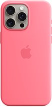 Apple Silicone Backcover MagSafe voor de Apple iPhone 15 Pro Max - Pink