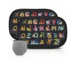 Zonnekleppen voor in de auto voor kinderen/baby's – Uniek zonwerend effect – biedt bescherming zonder het licht volledig te blokkeren – eenvoudig te installeren – elektrostatische filmadsorptie – 2 stuks – afmeting 51 x 31 cm –D