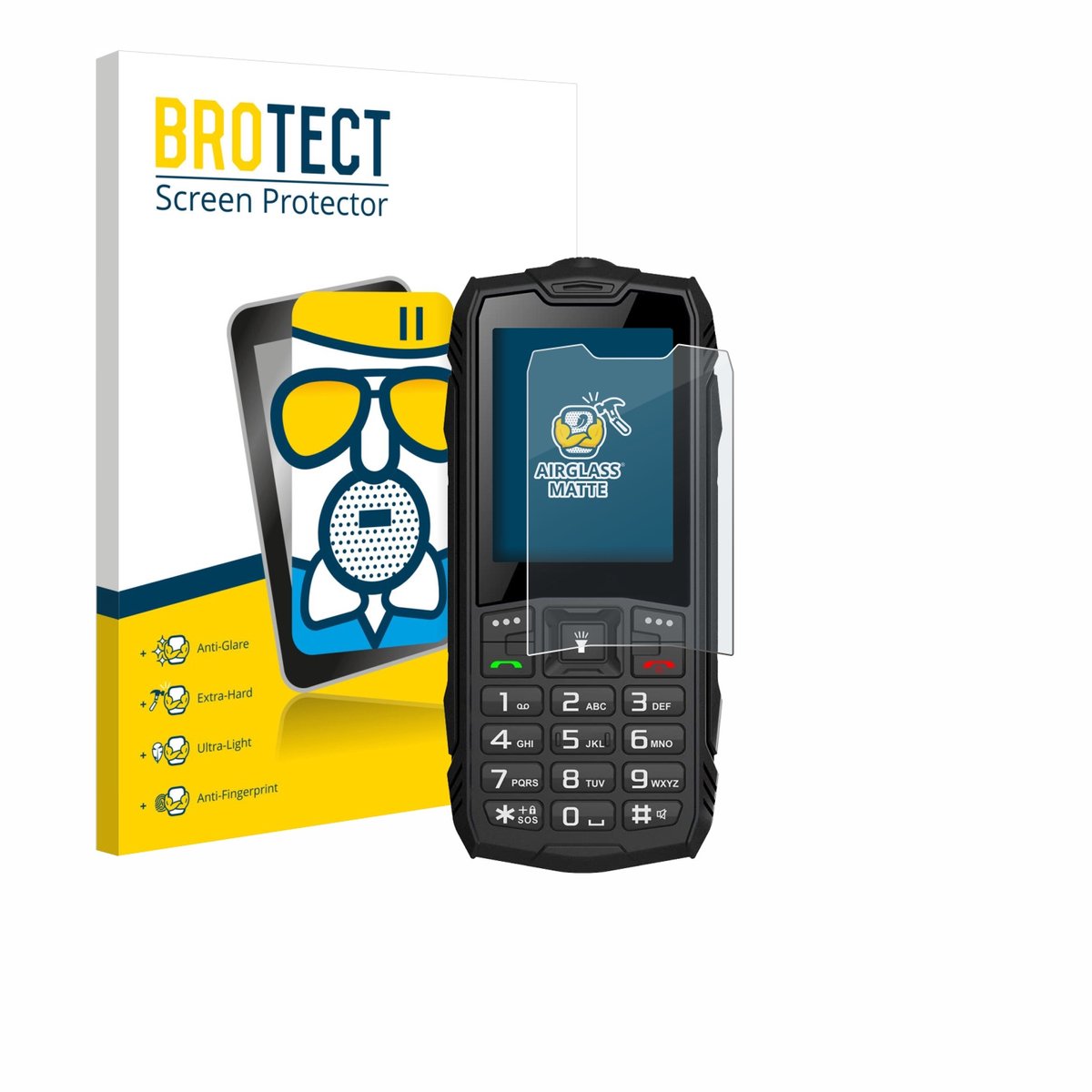 BROTECT - Screenprotector voor Hammer Rock - Folie Beschermfolie Beschermglas matte